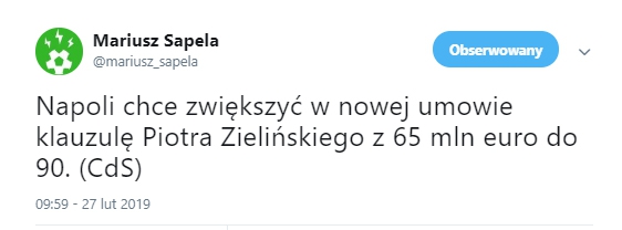 Nowa możliwa KLAUZULA w kontrakcie Piotra Zielińskiego!